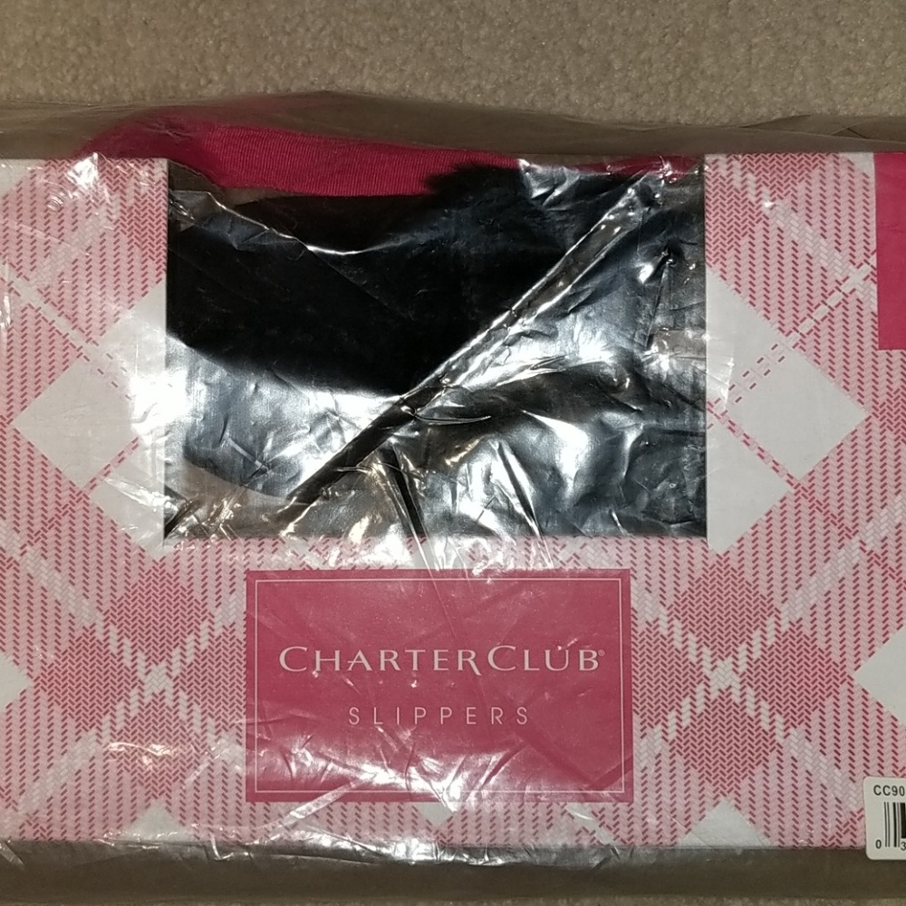 Charter club slippers women's small 5/6